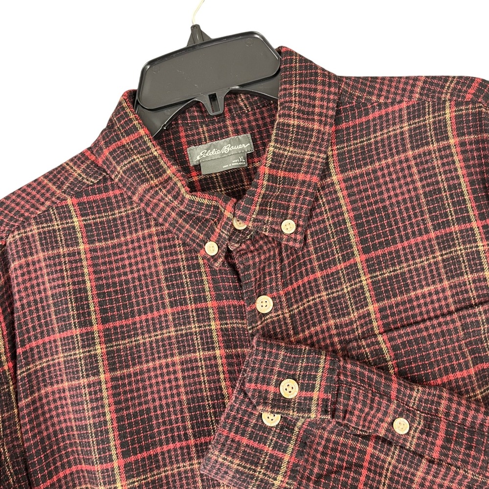 Eddie Bauer Classic Fit Flannel Shirt Men XL Workwear Outdoor Casual Layering